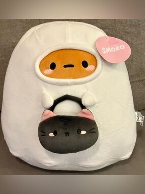 Smoko 12” Inch GHOST CAT TAYTO  Mochi Plush Potato Halloween Costume RARE